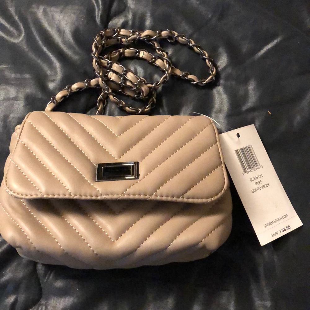 Steve Madden small quilted xbody bag